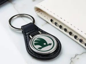 Skoda Schlüsselring Personalisiert Robust Foto Limit Haptik